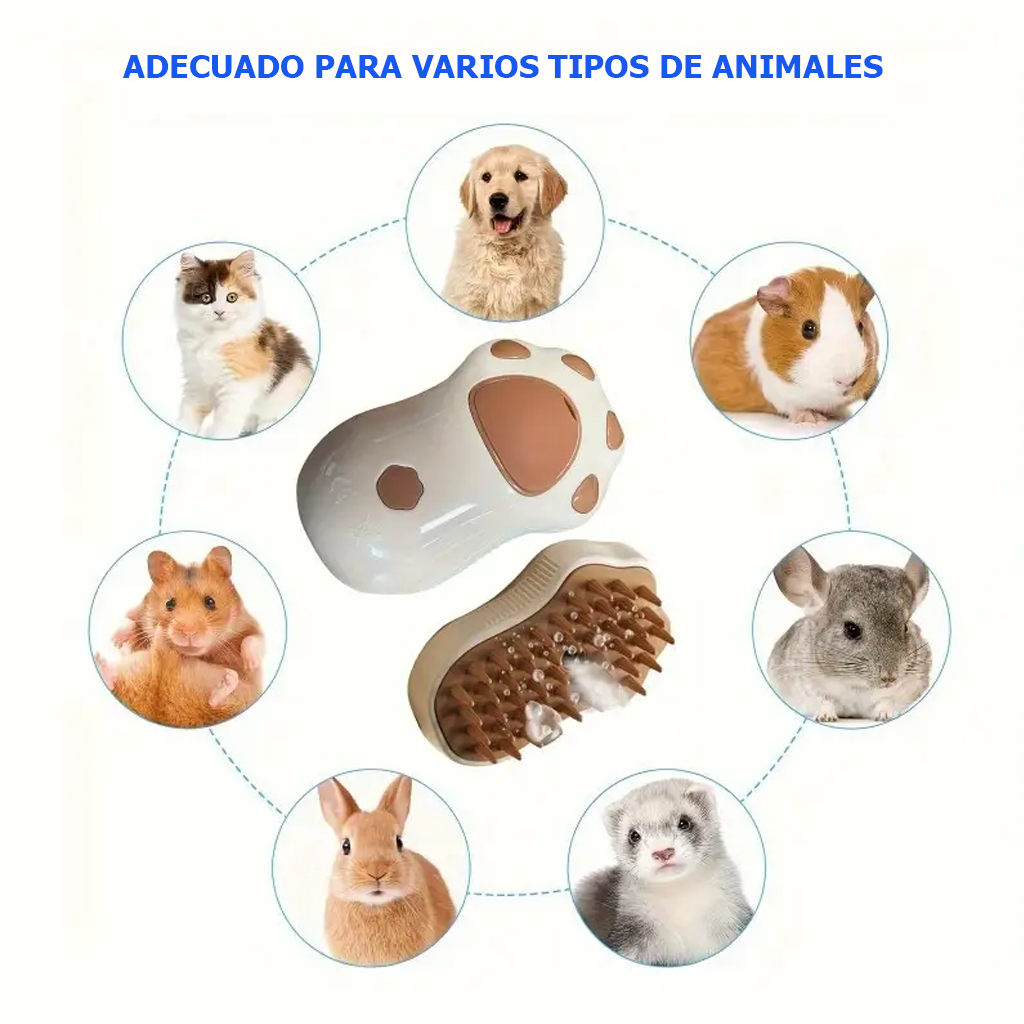 Cepillo Vaporizador Mascotas